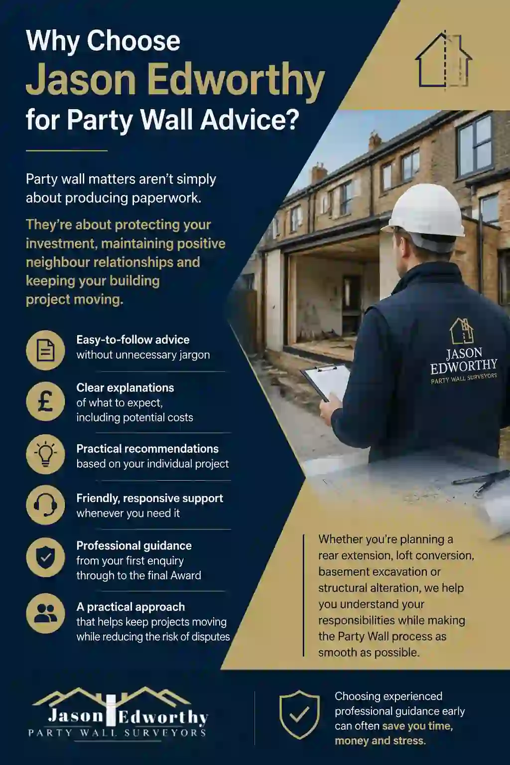 Why Choose Jason Edworthy for Party Wall Advice Wickford?
